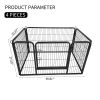 Pet Playpen Foldable Metal Square Tube Dogs Exercise Pen Outdoor Dog Playpen Kennel Fence Wire Mesh