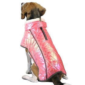 Pet Clothes Waterproof Velvet Warm (Option: Colorful Pink-XXXL)