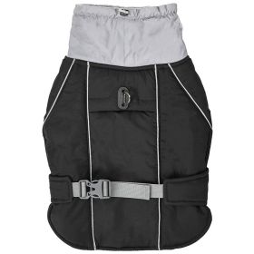 Pet Dog Warm-keeping Cotton Clothing (Option: Black-L)