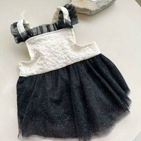 Pomeranian Small Dog Jarre Aero Bull Dress (Option: Black And White-FB2)