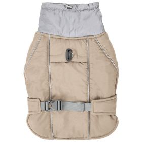 Pet Dog Warm-keeping Cotton Clothing (Option: Beige-L)